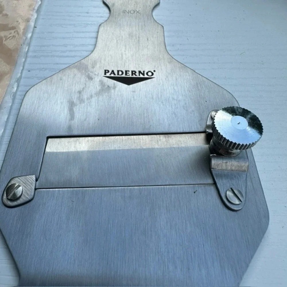 Paderno Truffle‎ Slicer Italy Inox Stainless Steel Adjustable Mandoline Silver